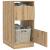 Dulap de rufe Stejar Artizanal 50 x 68 x 102 cm Lemn compozit GartenMobel Dekor