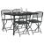 Set de Mobilier pentru Exterior 5 pcs Antracit Fier și Oțel GartenMobel Dekor