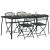 Set de Mobilier pentru Exterior 5 pcs Antracit Fier și Oțel GartenMobel Dekor