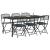 Set de Mobilier pentru Exterior 7 pcs Antracit Fier și Oțel GartenMobel Dekor