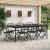 Set de Mobilier pentru Exterior 9 pcs Antracit Fier și Oțel GartenMobel Dekor
