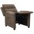 Fotoliu rabatabil, gri taupe, material textil GartenMobel Dekor