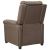 Fotoliu rabatabil, gri taupe, material textil GartenMobel Dekor