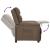 Fotoliu rabatabil, gri taupe, material textil GartenMobel Dekor