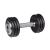 Gantera fixa 10 kg inSPORTline din fonta, cu maner cromat antiderapant