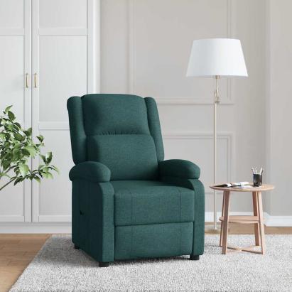 Fotoliu rabatabil, verde închis, material textil GartenMobel Dekor