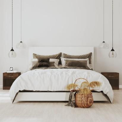 Noptiere cu sertar, 2 buc., stejar fumuriu GartenMobel Dekor