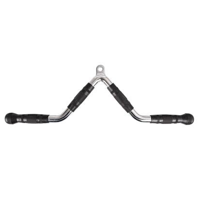 Adaptor triceps pentru scripete inSPORTline A432, otel cu prindere anti-alunecare