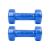 Set gantere hexagonale din vinil inSPORTline 2 x 2 kg, albastre