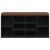 Bancheta pantofar, negru, 103x30x48 cm, lemn prelucrat GartenMobel Dekor