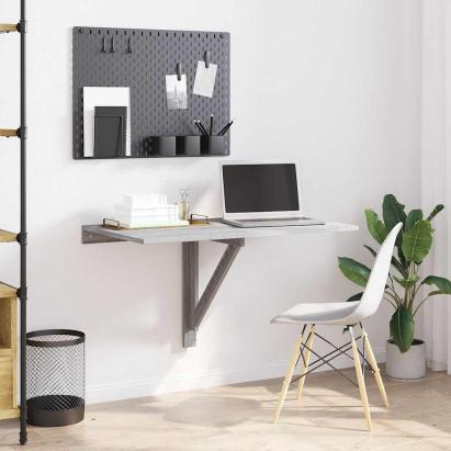 Masă de perete pliantă gri sonoma 100x60x56 cm lemn compozit GartenMobel Dekor