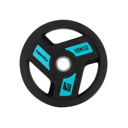 Disc greutate olimpic inSPORTline Herk 15 kg, cauciucat, 50 mm