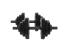 Gantere reglabile PVC cu ciment 2x10 kg pentru fitness Sportmann