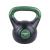 Gantera kettlebell inSPORTline Vin-Bell Dark 10 kg, negru-verde
