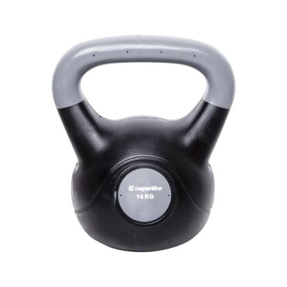 Gantera Kettlebell inSPORTline Vin-Bell Dark 14 kg din PVC