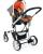 Carucior 3 in 1 Plebani P4 Trio albastru cu landou si scoica auto
