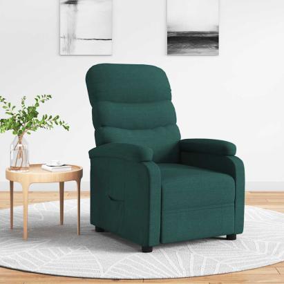 Fotoliu rabatabil, verde închis, material textil GartenMobel Dekor