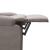 Fotoliu rabatabil, gri taupe, material textil GartenMobel Dekor