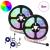 Bandă LED 2 pcs Negru și transparent 3000 mm Cupru și Plastic GartenMobel Dekor