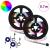 Bandă LED 2 pcs Negru și transparent 350 mm Cupru și Plastic GartenMobel Dekor