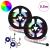 Bandă LED 2 pcs Negru și transparent 400 mm Cupru și Plastic GartenMobel Dekor