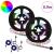 Bandă LED 2 pcs Negru și transparent 450 mm Cupru și Plastic GartenMobel Dekor