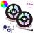 Bandă LED 2 pcs Negru și transparent 750 mm Cupru și Plastic GartenMobel Dekor