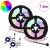 Bandă LED 2 pcs Negru și transparent 900 mm Cupru și Plastic GartenMobel Dekor