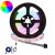 Bandă LED 2 pcs Negru și transparent 1200 mm Cupru și Plastic GartenMobel Dekor