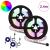 Bandă LED 2 pcs Negru și transparent 1200 mm Cupru și Plastic GartenMobel Dekor