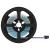 Bandă LED 2 pcs Negru și transparent 1200 mm Cupru și Plastic GartenMobel Dekor