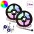 Bandă LED 2 pcs Negru și transparent 1300 mm Cupru și Plastic GartenMobel Dekor