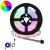Bandă LED 2 pcs Negru și transparent 1300 mm Cupru și Plastic GartenMobel Dekor