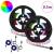 Bandă LED 2 pcs Negru și transparent 250 mm Cupru și Plastic GartenMobel Dekor