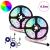Bandă LED 2 pcs Negru și transparent 2300 mm Cupru și Plastic GartenMobel Dekor