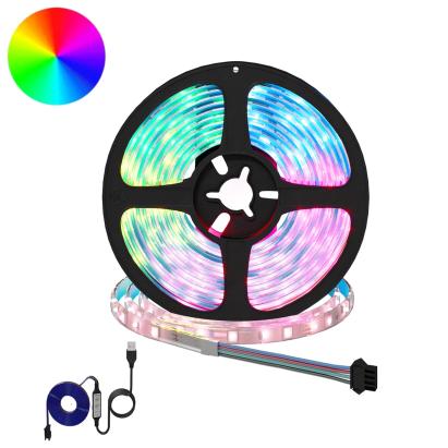 Bandă LED 2 pcs Negru și transparent 2500 mm Cupru și Plastic GartenMobel Dekor