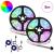 Bandă LED 2 pcs Negru și transparent 4000 mm Cupru și Plastic GartenMobel Dekor