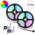 Bandă LED 2 pcs Negru și transparent 4700 mm Cupru și Plastic GartenMobel Dekor
