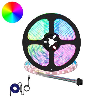 Bandă LED 2 pcs Negru și transparent 4700 mm Cupru și Plastic GartenMobel Dekor