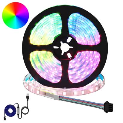 Bandă LED 2 pcs Negru și transparent 5100 mm Cupru și Plastic GartenMobel Dekor