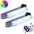 Bandă LED 2 pcs Negru și Alb 1745 mm Cupru și Plastic GartenMobel Dekor