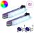 Bandă LED 2 pcs Negru și Multicolor 1745 mm Cupru și Plastic GartenMobel Dekor