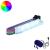 Bandă LED 2 pcs Negru și Multicolor 1745 mm Cupru și Plastic GartenMobel Dekor