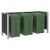 Împrejmuire pentru Coș de Gunoi Gri 237 x 85 x 115 cm GartenMobel Dekor