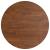 Blat de masă rotund maro închis Ø40x1,5 cm lemn stejar tratat GartenMobel Dekor