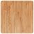 Blat masă pătrat maro deschis 50x50x1,5cm lemn stejar tratat GartenMobel Dekor