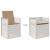 Set de masă pentru grădină cu pernă 5 pcs Alb și taupe PP GartenMobel Dekor