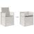 Set de masă pentru grădină cu pernă 5 pcs Alb și gri deschis PP GartenMobel Dekor
