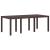 Set de masă pentru grădină cu pernă 7 pcs Maro și Crem PP GartenMobel Dekor