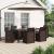 Set de masă pentru grădină cu pernă 7 pcs Maro și Antracit PP GartenMobel Dekor